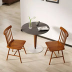 Set di sedie da pranzo HOMCOM Windsor, sedie da cucina in legno stile rustico con struttura in legno di gomma, schienale a fuso per sala da pranzo, soggiorno