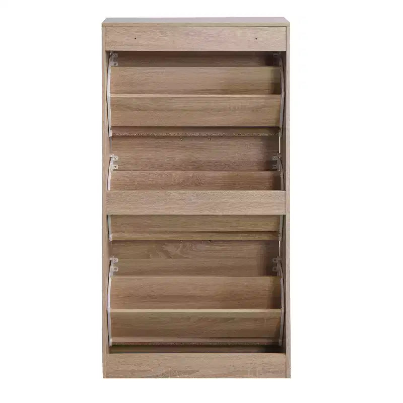 Scarpiera a 3 Cassetti, Scarpiera a 3 Livelli in Legno per Ingresso