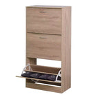 Scarpiera a 3 Cassetti, Scarpiera a 3 Livelli in Legno per Ingresso
