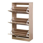 Scarpiera a 3 Cassetti, Scarpiera a 3 Livelli in Legno per Ingresso