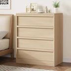 4 Drawer Dresser for Bedroom, Nightstand 4 Chest of Drawers with Large Storage, Small Modern Dresser Organizer Bedside Table for Living Room, Nursery
