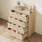 Comò a 4 cassetti per camera da letto, comodino a 4 cassetti con ampio spazio di archiviazione, piccolo comò moderno e organizzatore comodino per soggiorno, cameretta