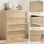 Comò a 4 cassetti per camera da letto, comodino a 4 cassetti con ampio spazio di archiviazione, piccolo comò moderno e organizzatore comodino per soggiorno, cameretta