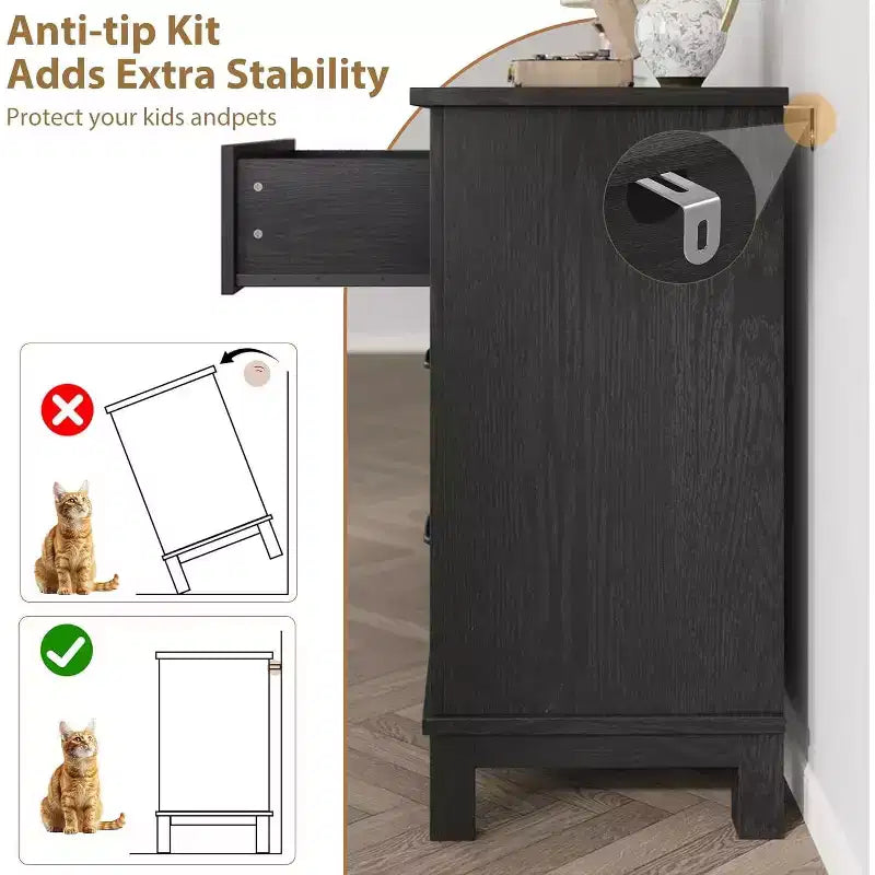 Comodino a 6 cassetti per camera da letto, Comò a 47 cassetti largo con contenitore autoportante, Cassettiera in legno per soggiorno, camera da letto, ingresso