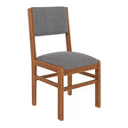 Set da pranzo compatto per 4 persone, 5 pezzi, in legno retrò, tavolo rettangolare con 4 sedie imbottite