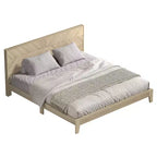 Letto matrimoniale con testiera Oslo Quercia