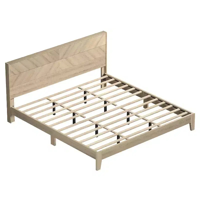Letto matrimoniale con testiera Oslo Quercia