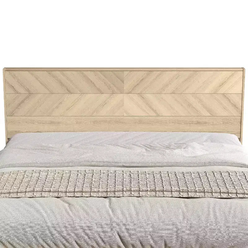Letto matrimoniale con testiera Oslo Quercia