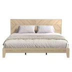 Letto matrimoniale con testiera Oslo Quercia