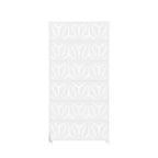Divisorio per interni in acciaio zincato bianco, 72x35x16, Paravento Minimalista a 6 Pannelli per la Privacy