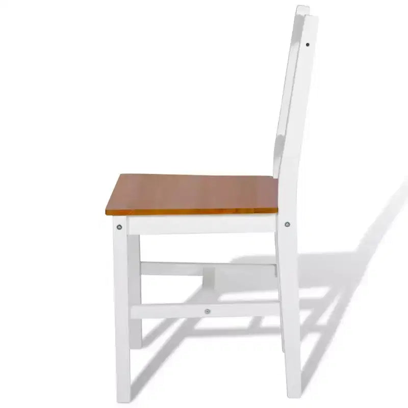 Sedia da pranzo moderna e minimalista con design retrò in legno massello di pino, comoda sedia con schienale a X per ristorante (set da 2)