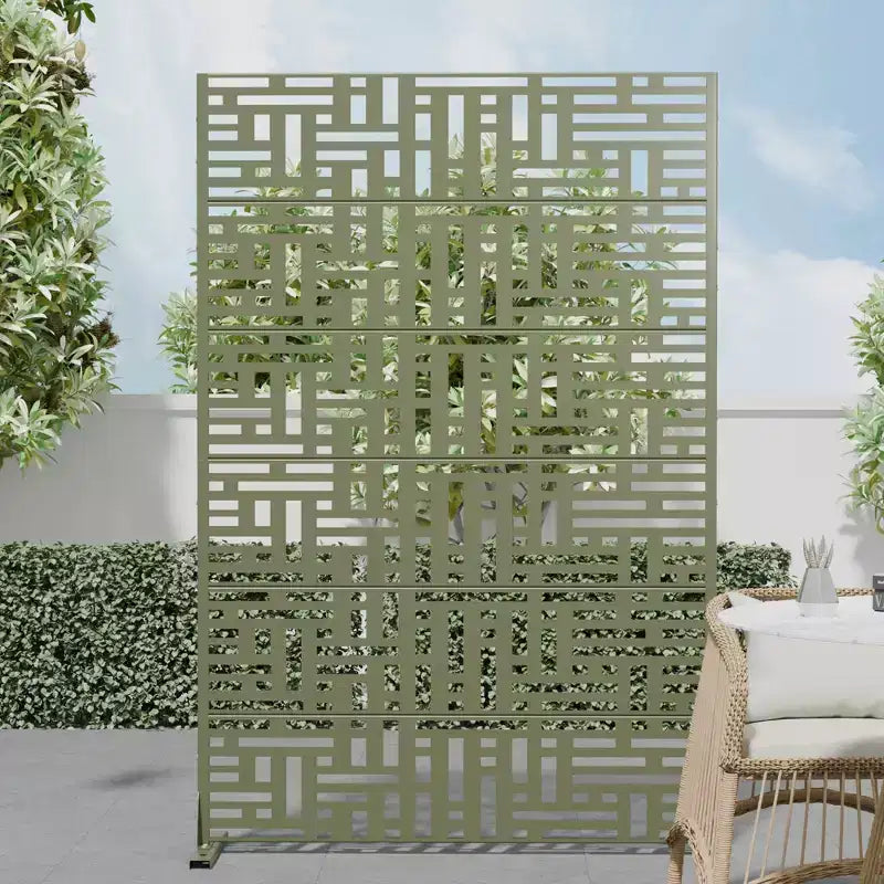 72 H Dovelina Outdoor Privacy Screen Decorative Garden Fence