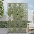 72 H Dovelina Outdoor Privacy Screen Decorative Garden Fence