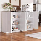 Mobile contenitore indipendente in legno bianco venato da 31x31x16 pollici per bagno o soggiorno