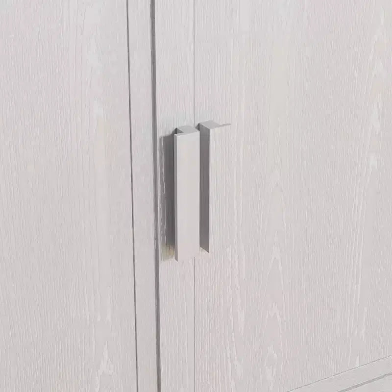 Mobile contenitore indipendente in legno bianco venato da 31x31x16 pollici per bagno o soggiorno