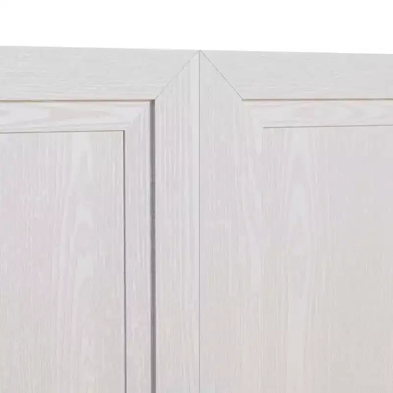Mobile contenitore indipendente in legno bianco venato da 31x31x16 pollici per bagno o soggiorno