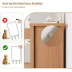 Cassettiera a 5 cassetti per camera da letto, comodino a 5 cassetti marrone con elegante design a V, organizer in legno per soggiorno, cameretta dei bambini