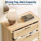 Comò a 5 cassetti scanalato, Comò a 5 cassetti, Cassettiera in legno con armadio contenitore per vestiti, Organizzatore cassetti, Mobile TV per camera da letto, Soggiorno