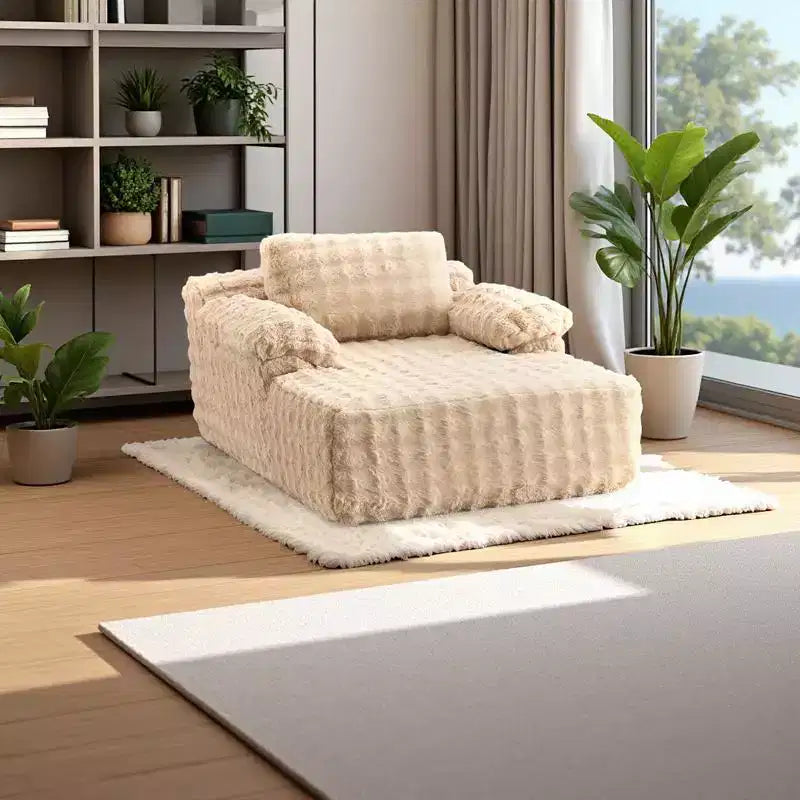 Divano Letto Chesterfield Senza Struttura in Velluto