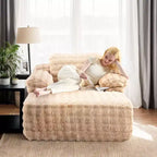 Divano Letto Chesterfield Senza Struttura in Velluto