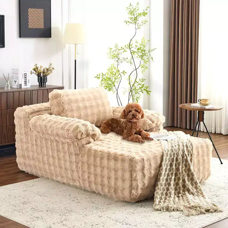 Divano Letto Chesterfield Senza Struttura in Velluto