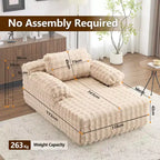 Divano Letto Chesterfield Senza Struttura in Velluto