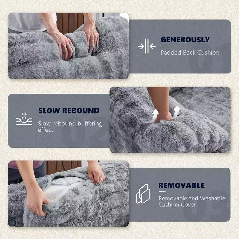 Divano Letto Chesterfield Senza Struttura in Velluto