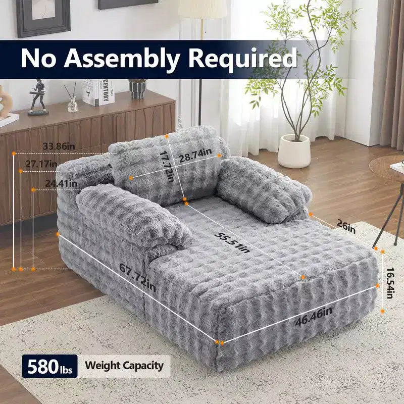 Divano Letto Chesterfield Senza Struttura in Velluto