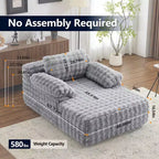 Divano Letto Chesterfield Senza Struttura in Velluto
