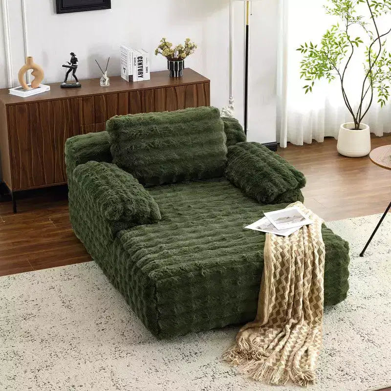 Divano Letto Chesterfield Senza Struttura in Velluto