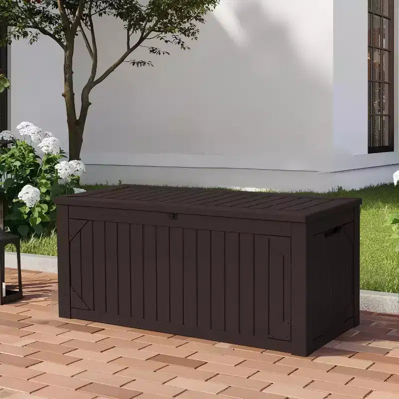 Dyonery Black - Box contenitore grande multiuso, impermeabile, resistente al sole e anticorrosione, adatto sia per uso interno che esterno