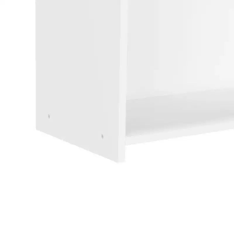 Organizzatore di giocattoli per bambini con 3 scomparti aperti e libreria a 2 ripiani per sala giochi o camera da letto, bianco