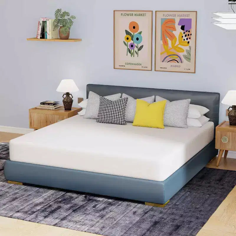 BestMassage 10 Inch Mattress Bamboo Charcoal Memory Foam Mattress Medium Firm Mattress CertiPUR-US Certified