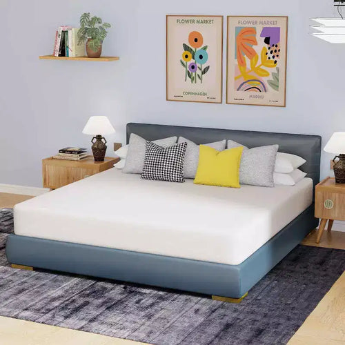 BestMassage 10 Inch Mattress Bamboo Charcoal Memory Foam Mattress Medium Firm Mattress CertiPUR-US Certified