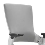 Sedia da Ufficio Ergonomica Grigia: Regolabile, Schienale in Rete, Base con Ruote, Telaio in Metallo