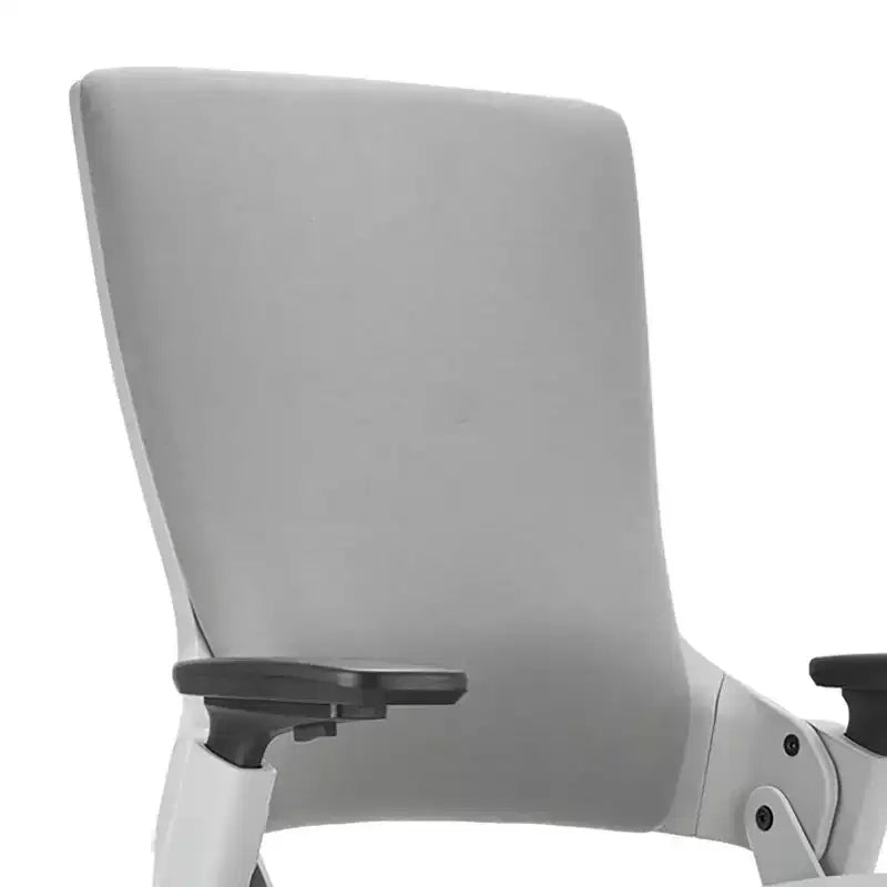 Sedia da Ufficio Ergonomica Grigia: Regolabile, Schienale in Rete, Base con Ruote, Telaio in Metallo