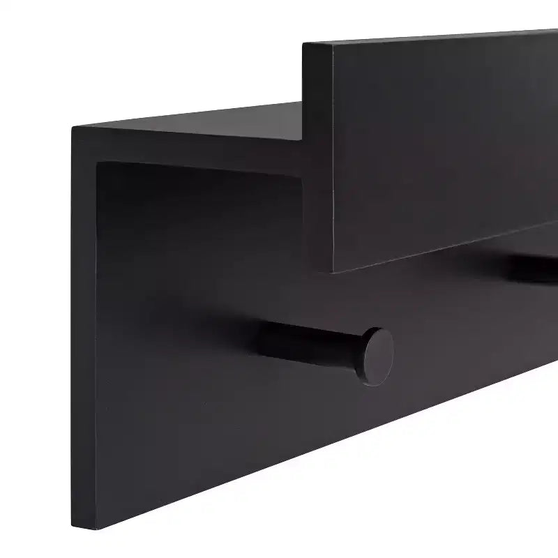 Mensola da parete in legno con pomelli 36 x 7.5 x 4.5