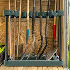 Porta attrezzi da giardino verde e nero