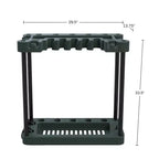 Porta attrezzi da giardino verde e nero