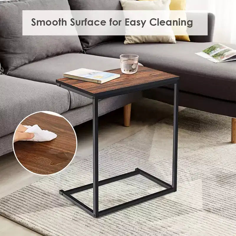 Tavolino da divano per laptop 22"x14"x26" in marrone/noce