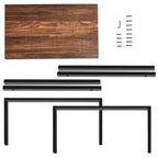 Tavolino da divano per laptop 22"x14"x26" in marrone/noce