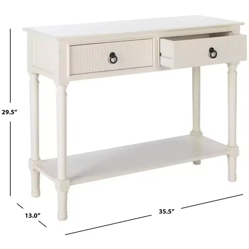 Tavolo consolle a 2 cassetti Haines